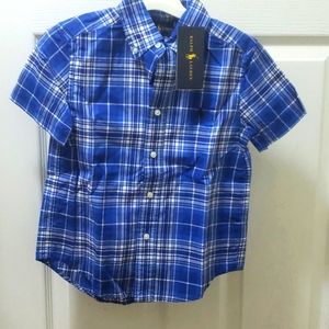 Toddler short sleeve striped shirt